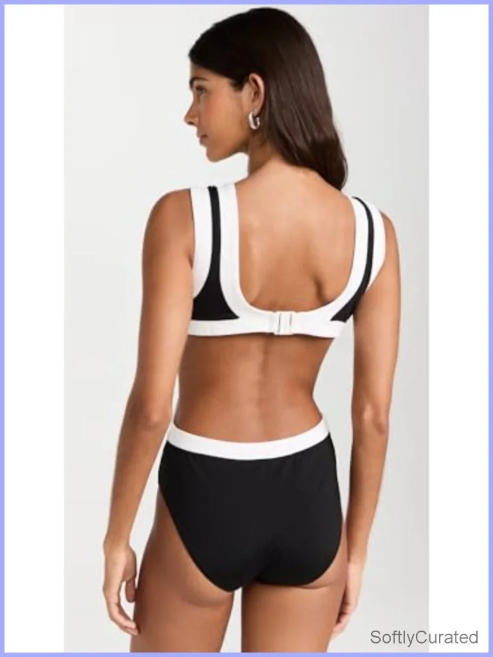 Nylon Spandex One Piece Swimsuit with Cutout Waist